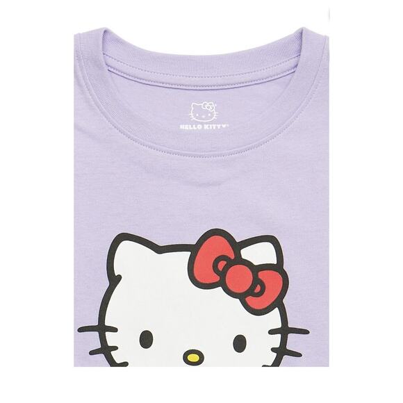 Sanrio Hello Kitty Tiny Chum Purple T Shirt Shorts 2 Piece Outfit Set Size M 7/8 - Picture 4 of 12